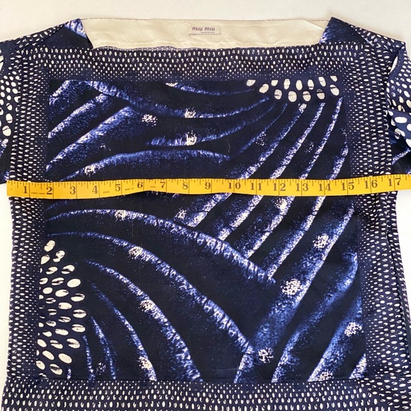 Miu Miu cropped top 100% silk - Picture 10 of 12